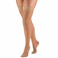 15 - 20 mmHg thigh high womens support compression socks