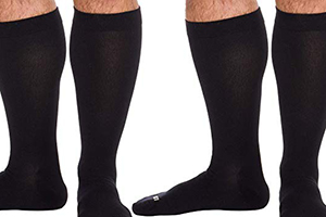 black 20 mmhg to 30 mmhg knee highs pressure hoses