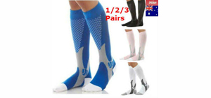 picture-of-different-pairs-of-compression-socks-with-different-colors
