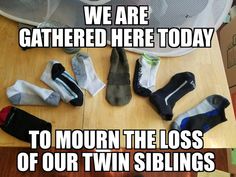 funny meme about single socks