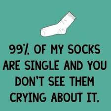 funny meme saying 99% socks are single