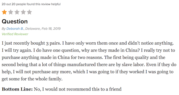 Negative review from a customer who purchased the docsocks compression ankle sleeves. They had some serious problems after the order.