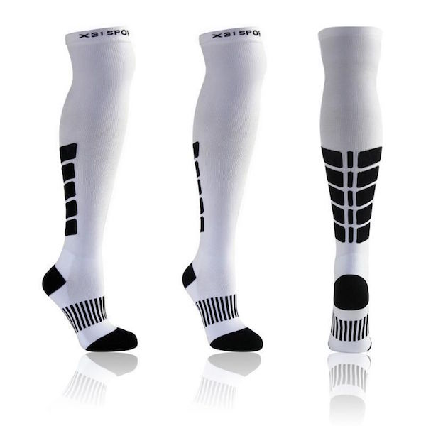 Above the knee compression socks with low pressure level for men and women