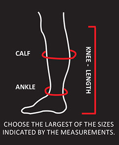 measurement chart for socks