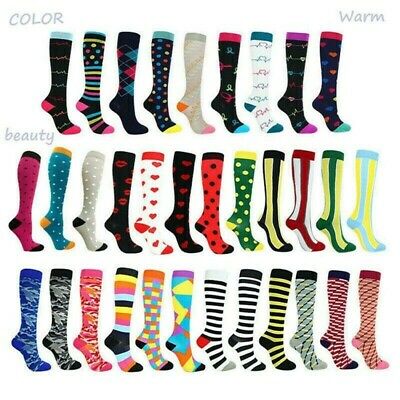 multicolored compression socks