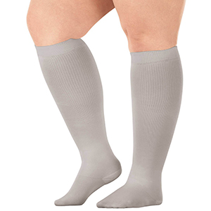 Compression socks come in different styles and sizes for the petite to the plus-sized.