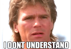 A meme showing a confused man