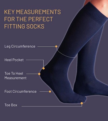 Key measurement for selecting the right size of socks?  