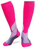  A picture of pink knee-high compression socks