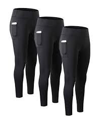 Compression leggings with side pocket