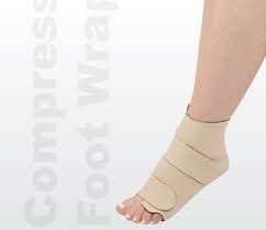 Compression wrap for ankle support