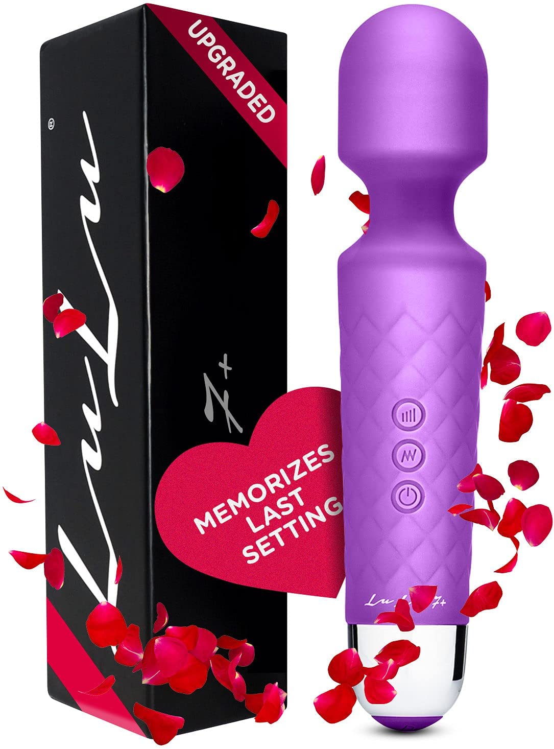 Picture of the Lulu 7+ Vibrator. This is a traditional vibrator that’s different from the rose toy. The Lulu 7+ vibrator uses direct clit stimulation to achieve orgasm.