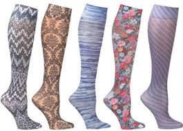  floral knee-high stockings