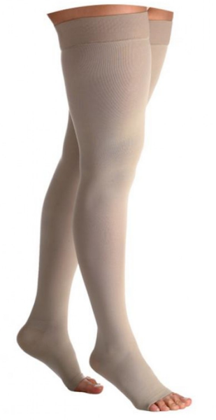 15 - 20 mmHg Thigh high open toe circulation legwear
