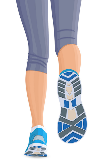 Graphic of healthy legs running