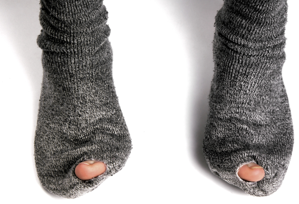 Normal Wear and Tear on Socks Can Cause Holes