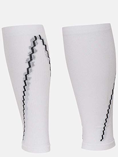 Shining White Compression Leg Sleeves