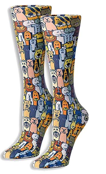 Abstract Graduated Compression Socks