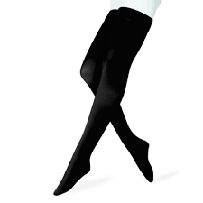 Thigh-high compression socks