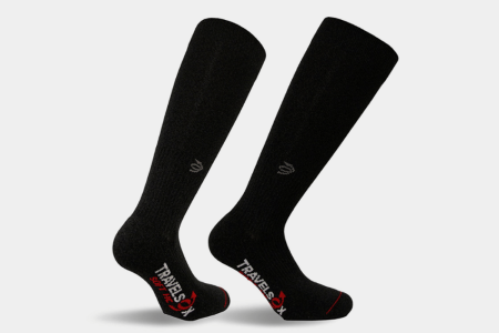 Travel compression socks