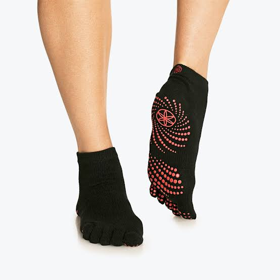 Yoga Socks Wore By A Female Athlete For Her Day To Day Work Out Session