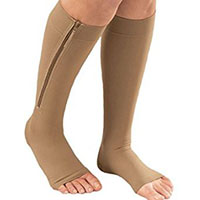 a RN wearing comfortable support hosiery