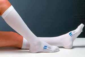 anti-embolism knee high compression hosiery