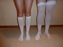  the two length sizes of t.e.d stockings