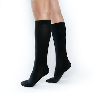Black Compression Socks. These are ComproGear Compression Socks in 20-30 mmHg and Knee High Length.
