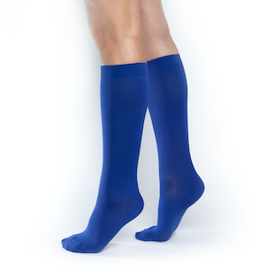 Blue Compression Socks. These are ComproGear Blue Compression Socks in 20-30 mmHg Compression.