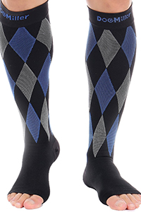 buy compression socks - cute knee high open toe design