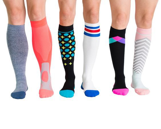 colored compression stockings