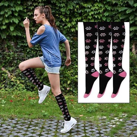 compression socks 20-30 mmHg for swollen knee