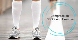 compression socks and exercise image