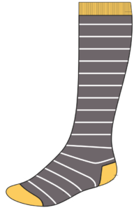 Sunset Stripes Compression Socks (20-30 mmHG)