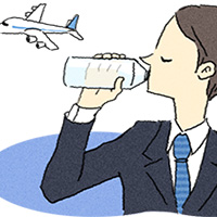 drink water to fight economy class syndrome