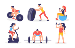 different-people-doing-different-kinds-of-exercises-weight-lifting-treadmill
