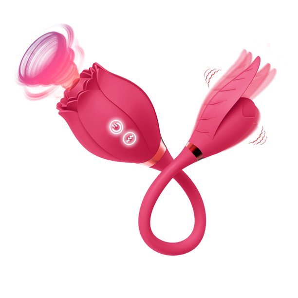 Flower Vibrator Clit Sucker with Anal or G Spot Vibration