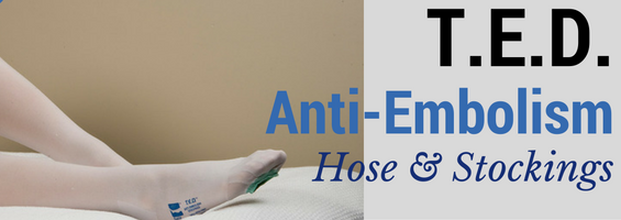 T.E.D anti embolism hose and stockings image