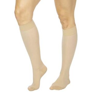 Image of a patient wearing tedhose stockings