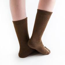 Brown comfortable ortho pressure socks.