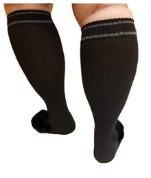 black extra large compression socks