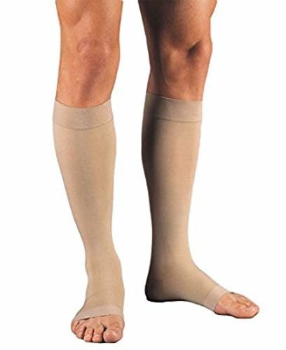 open toe compression stockings