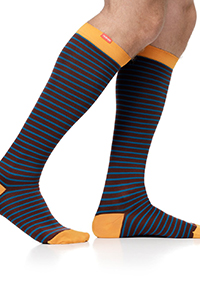 orange and brick stripe unisex pressure hoses