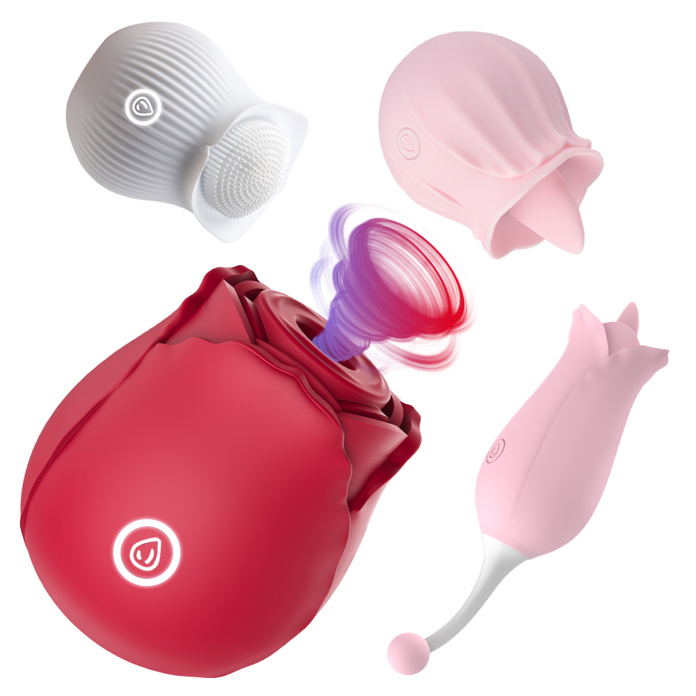 Original Rose Sex Toy Shown With Updated Flower Sex Toy Versions