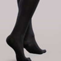 woman wearing padded compression socks