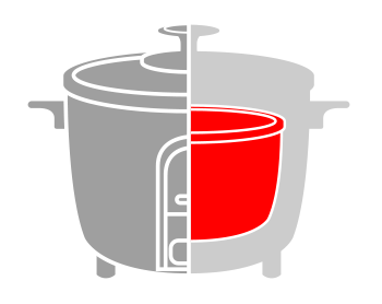 an illustration showing the inner pot of rice cookers