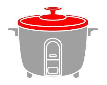 an illustration showing the lid of rice cookers