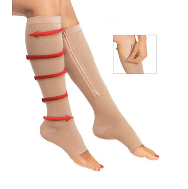 Zippered Compression Hosiery