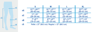 Ted Knee High Size Chart